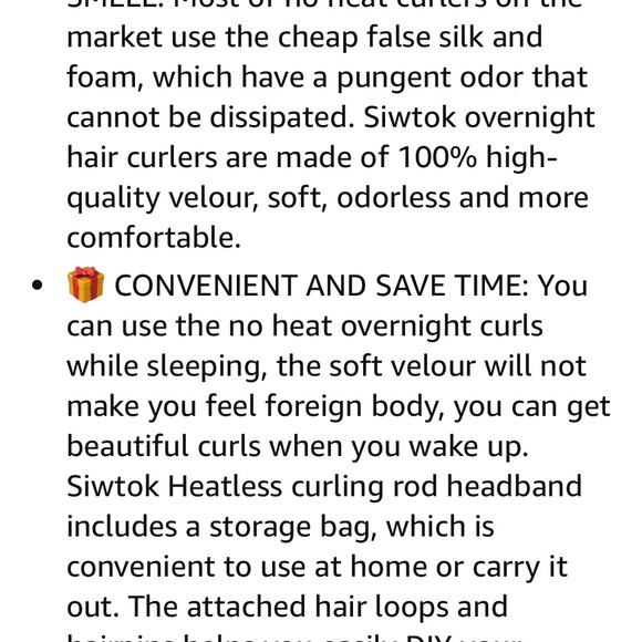 Heatless Hair Curler 9 Piece Set | Siwtok - Picture 11 of 12